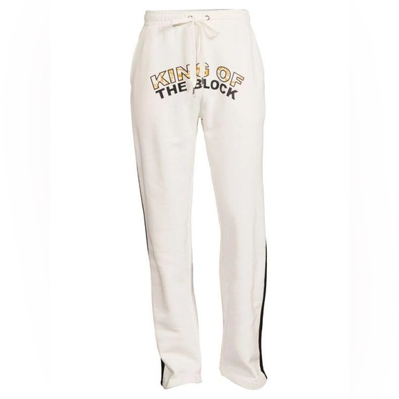 Cornerstore Bodega - King Of The Block Print Drawstring Pants - size large
